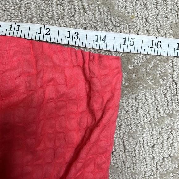 NWT J. Crew Factory (4) Lorelei coral strapless textured cotton dress - Picture 5 of 11